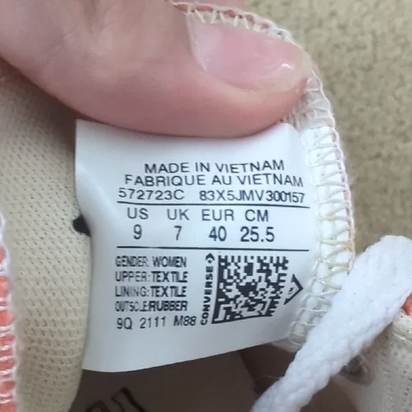 Converse Coral Pink Platform Sneakers - Picture 3 of 6